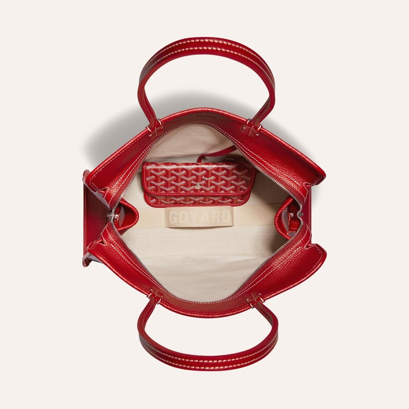 Goyard Hardy PM Tote Bag Red - Image 4
